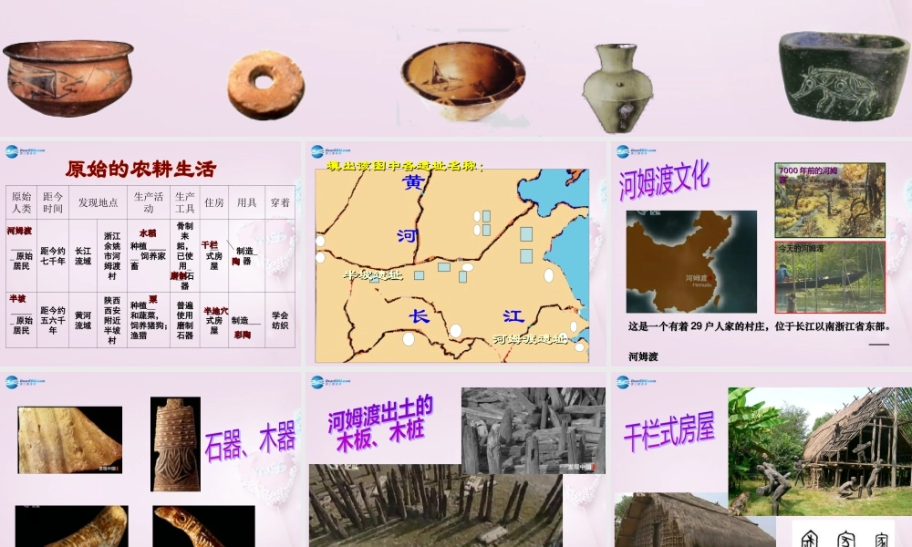 中学七年级历史上册 第2课 原始的农耕生活课件1 新人教版 课件