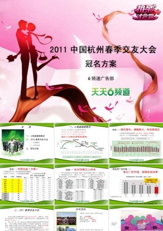2011相亲才会赢电视栏目策划：中国杭州春季交友大会冠名方案
