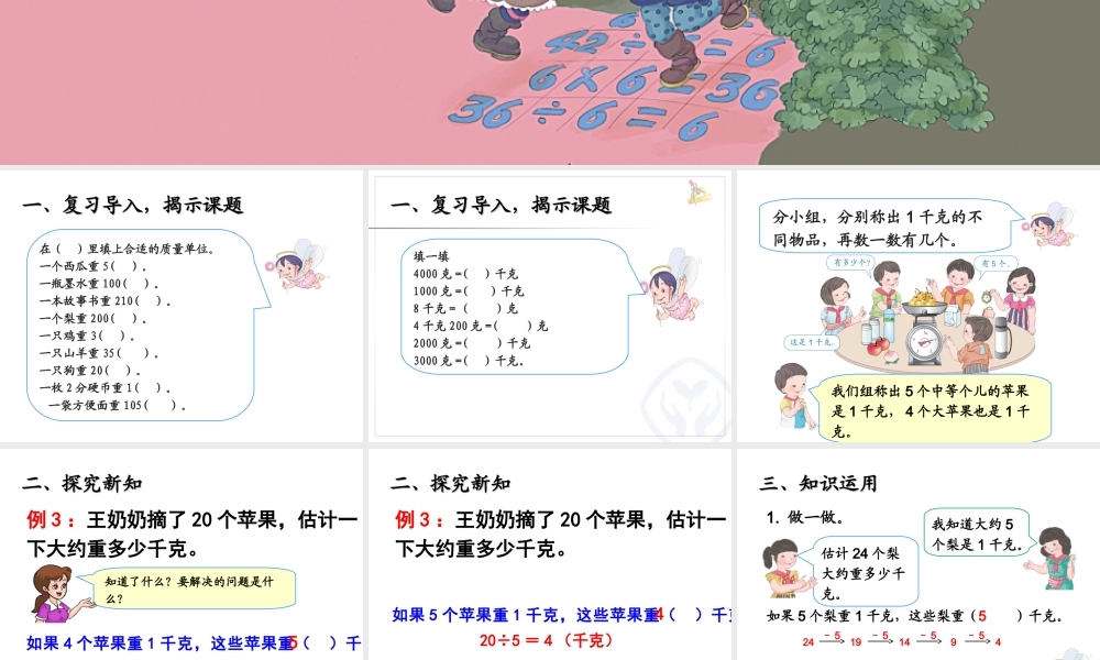 《解决问题克和千克》教学课件