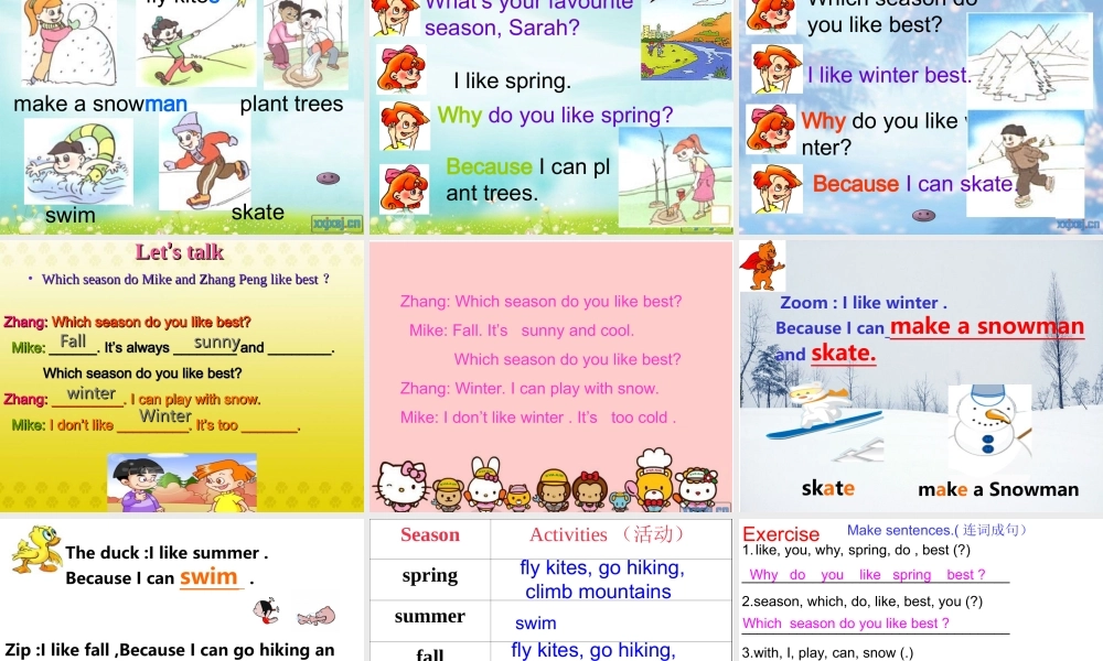 PEP小学英语五年级下册第二单元课件2