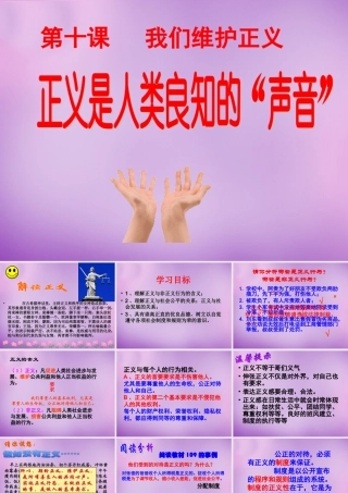 八年级政治下册 10.1 正义是人类良知的 声音 课件 新人教版 课件