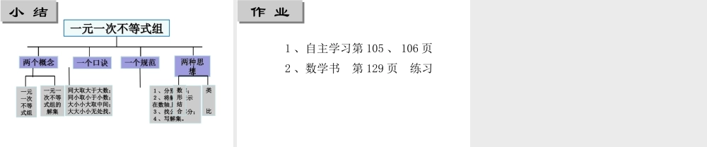 一元一次不等式组ppt