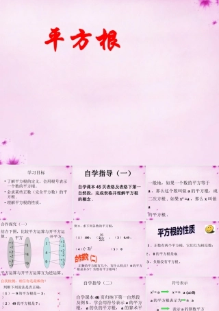 中学七年级数学下册 6.1(平方根)课件 (新版)新人教版 课件