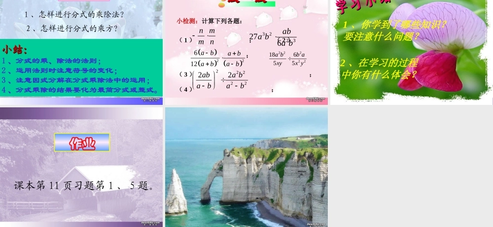 分式的乘除法 华东师大版 课件