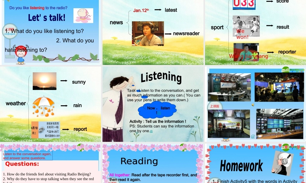 八年级英语下册 Module3 PPT课件 外研版 课件