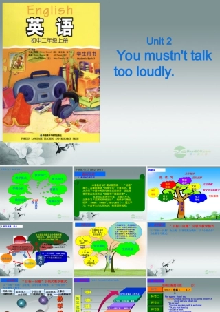 八年级英语上册(Module 12 Traditional life Unit 2 You mustn't talk too loudly)课件 外研版 课件