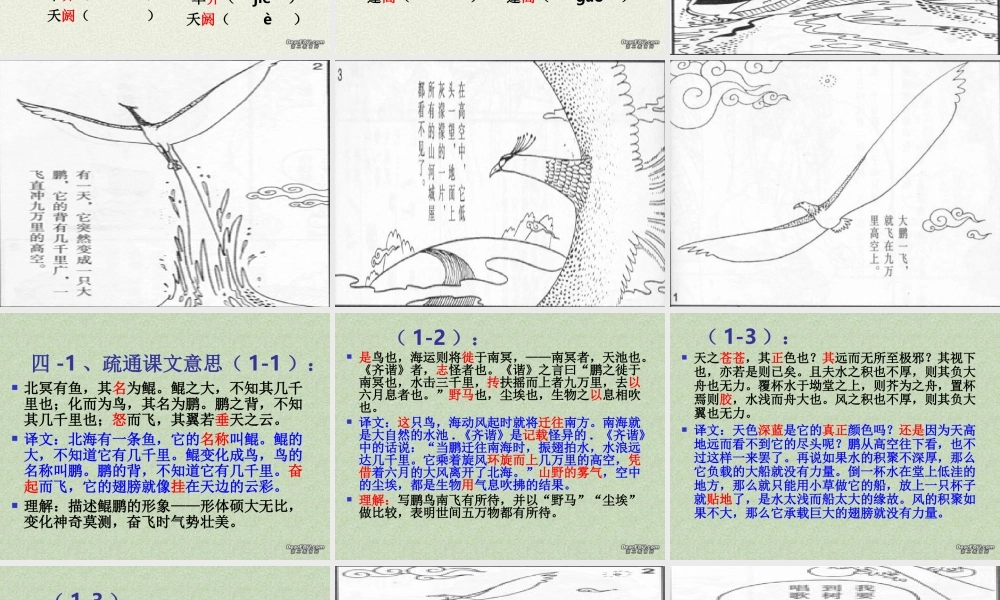 人教版高二语文下学期第六单元 逍遥游 课件