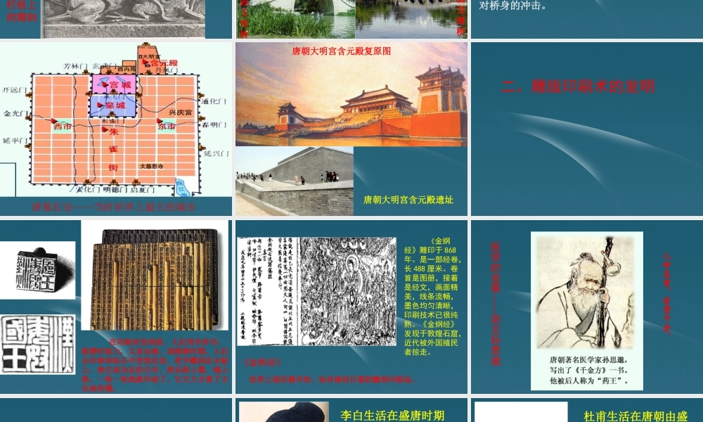 中学七年级历史下册(第7课 隋唐文化)课件 人教版 课件