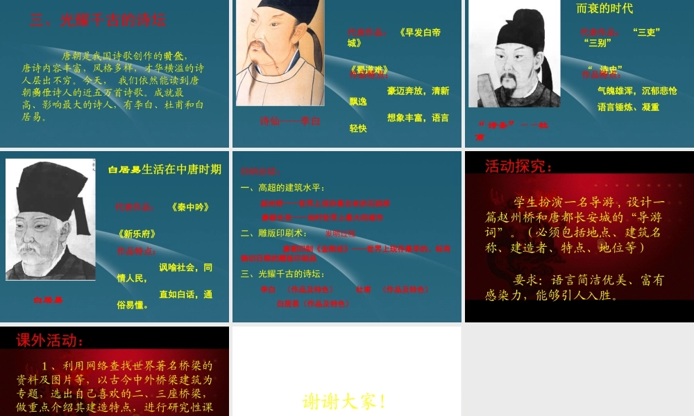 中学七年级历史下册(第7课 隋唐文化)课件 人教版 课件