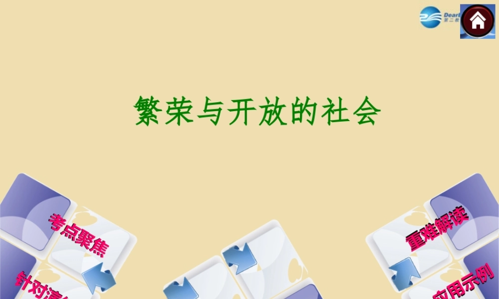 中考历史(繁荣与开放的社会)复习课件3 课件