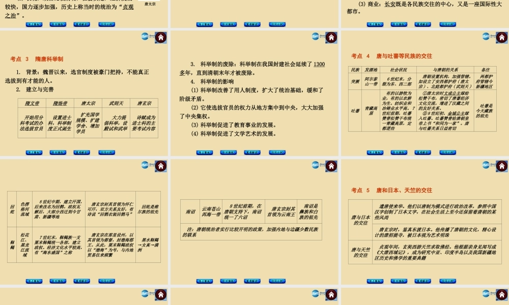 中考历史(繁荣与开放的社会)复习课件3 课件