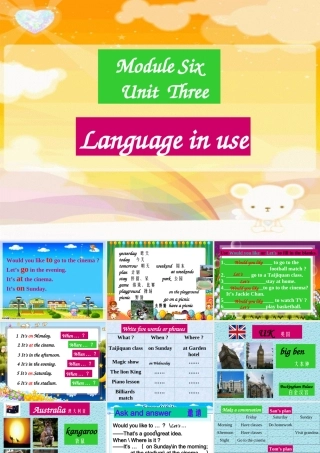 七年级英语上：Module 6 Unit 3 Language in use课件1(外研版) 课件