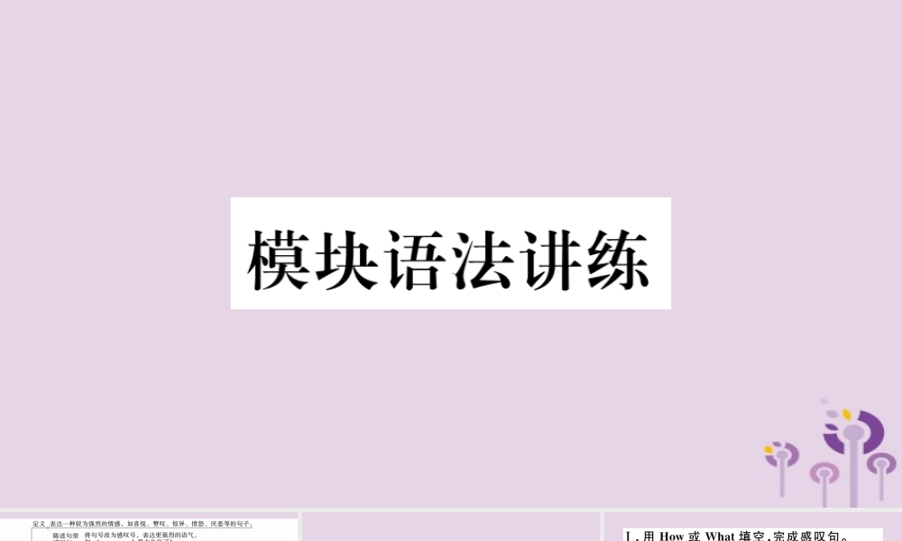 七年级英语下册 Module 12 Western music模块语法讲练习题课件 (新版)外研版 课件