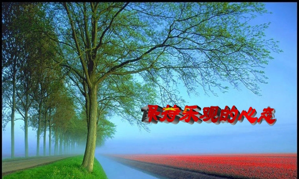 八年级政治 第2课(保持乐观的心态)课件 苏教版 课件