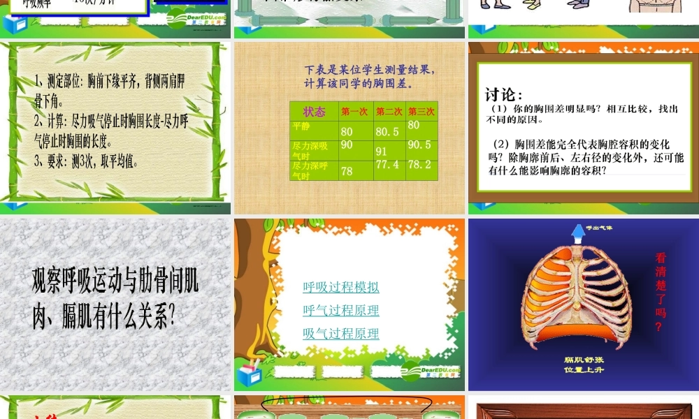 七年级生物下册：第四单元第三章第二节发生在肺内的气体交换2课件 人教版 课件