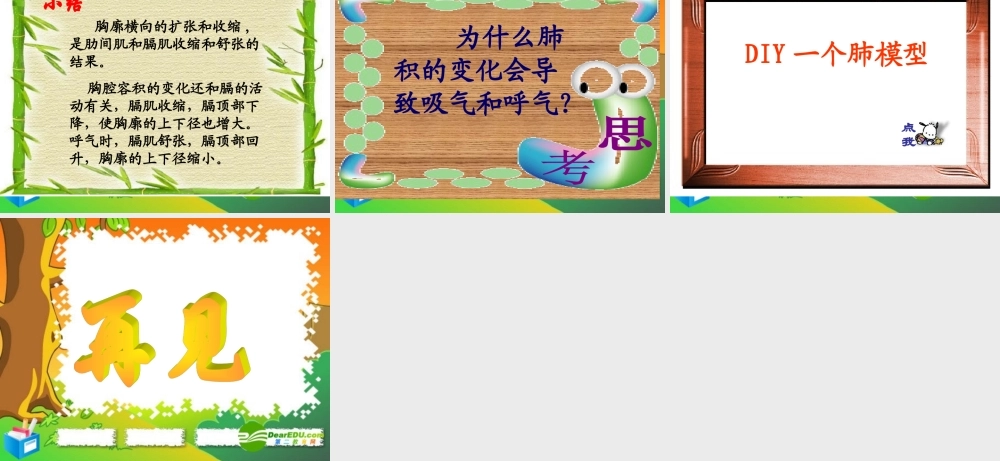 七年级生物下册：第四单元第三章第二节发生在肺内的气体交换2课件 人教版 课件