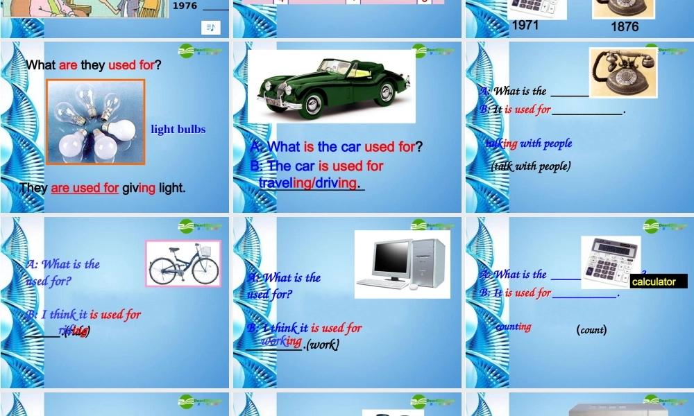 九年级英语 Unit1 period 1 Section A1a~1c&3a~4课件 人教新目标版 课件