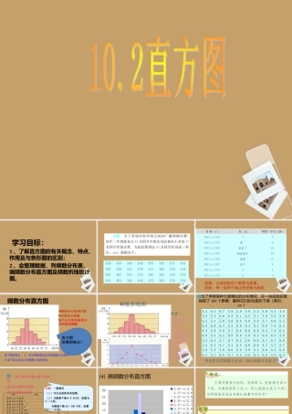 中学七年级数学下册 第十章 10.2直方图课件 新人教版 课件