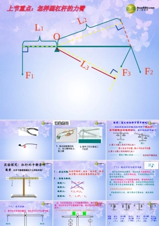九年级物理上册 111 杠杆(第二课时)课件 苏科版 课件