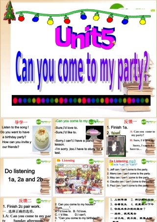 山东省滕州市八年级英语上册 Unit5课件人教新目标版 课件