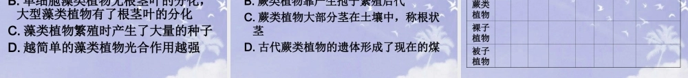 七年级生物上册 绿色植物的类群课件 济南版 课件