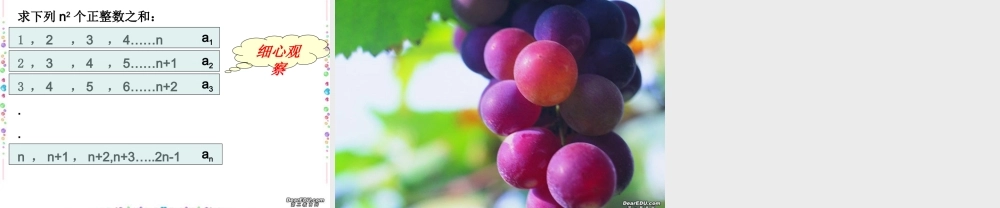 数列求和高三数学第一轮复习课件 人教版 课件