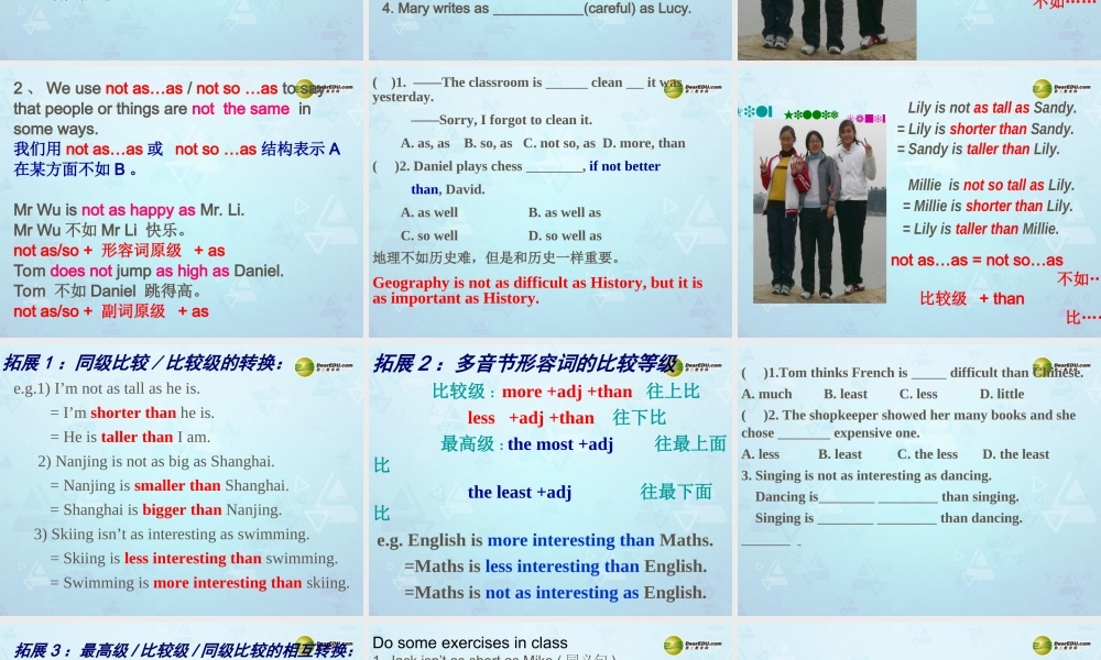 八年级英语上册 Unit 3 A day out Grammar课件 牛津版 课件