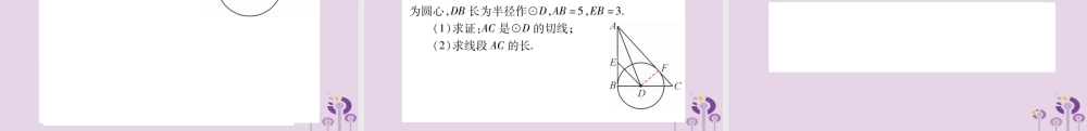 中考数学复习 第一轮 考点系统复习 第6章 圆 方法技巧训练4：圆中常见辅助线的作法导学课件