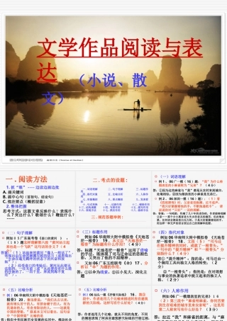 文学作品阅读与表达 新课标 人教版 课件