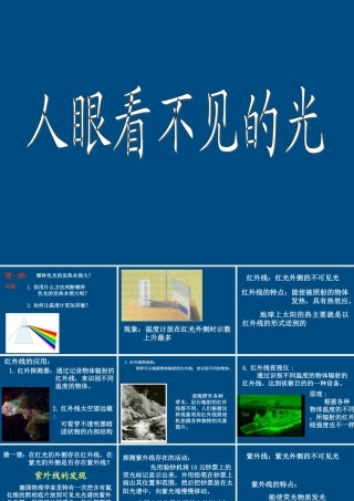 八年级物理上册 2.6(看不见的光)课件 人教新课标版 课件