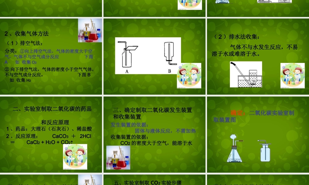 中学九年级化学上册 6.2 二氧化碳制取的研究课件 (新版)新人教版 课件