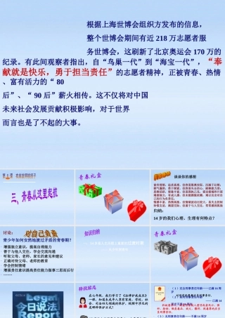 八年级政治上册 青春从这里起航课件 苏教版 课件