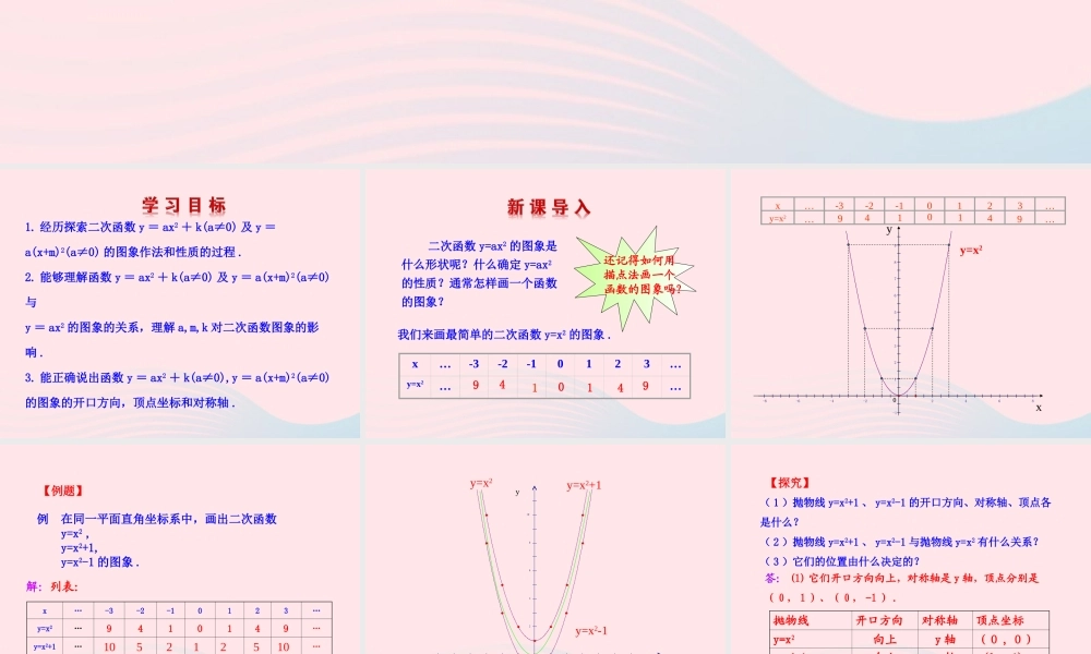 九年级数学下册 第2章二次函数 22 二次函数的图象与性质第3课时教学课件 湘教版 课件