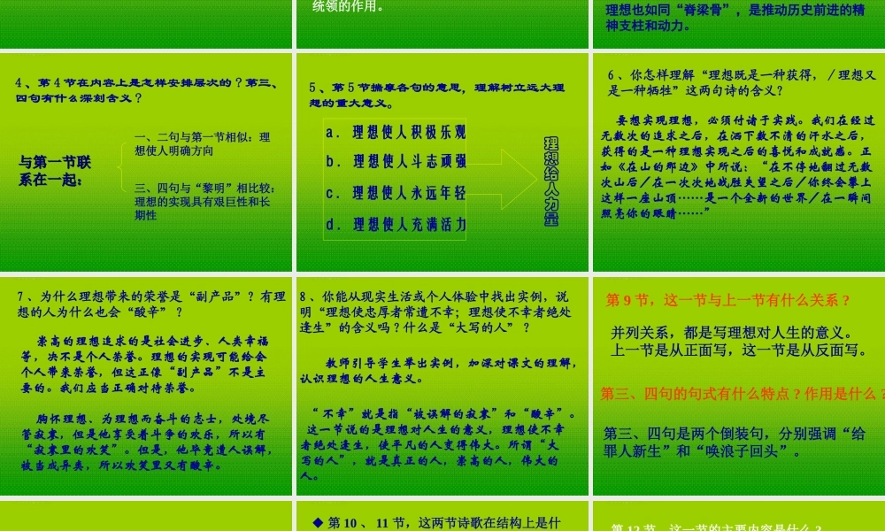 七年级语文上册 理想课件  人教新课标版 课件