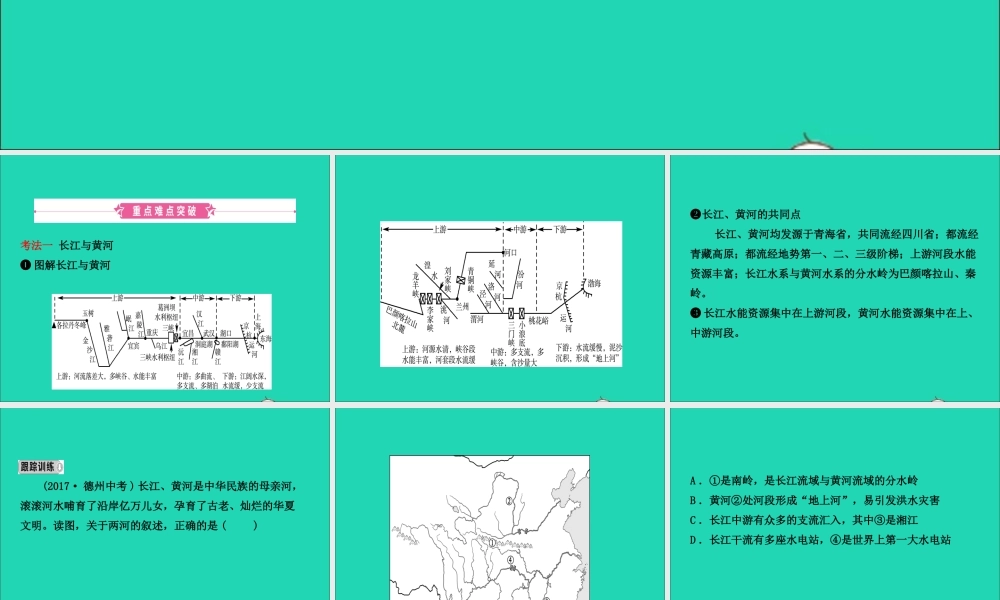 中考地理复习 八上 第二章 中国的自然环境(第2课时)课件