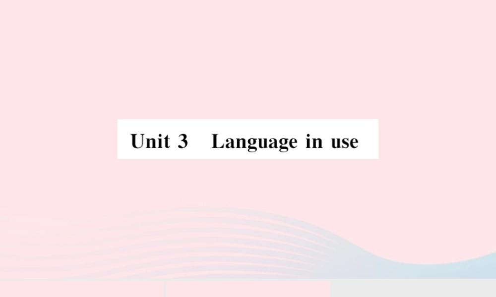 九年级英语上册 Module 11 Photos Unit 3 Language in use(小册子)课件 (新版)外研版 课件
