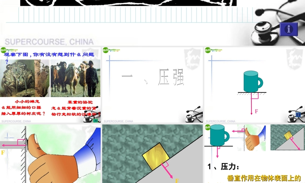 八年级物理下册 第十章压强课件 苏科版 课件