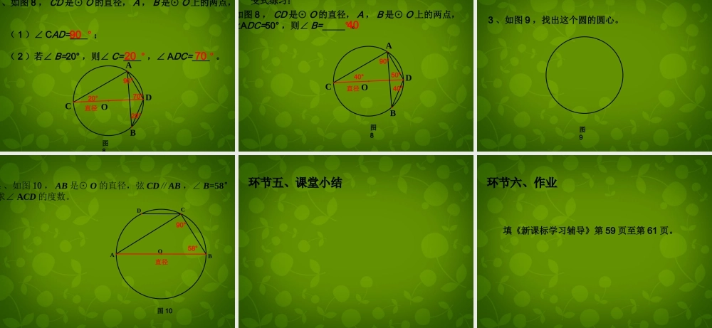 中学九年级数学上册 24.1.4 圆周角课件 (新版)新人教版 课件
