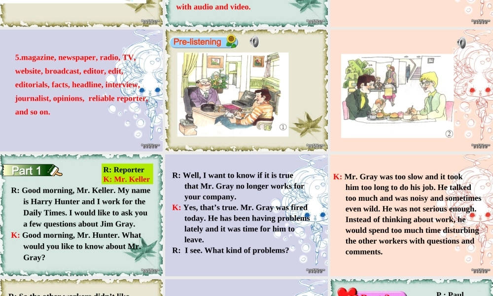 山西省运城地区高二英语Unit1 课件