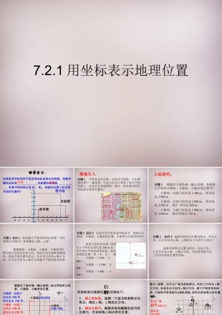 中学七年级数学下册 7.2.1 用坐标表示地理位置课件 (新版)新人教版 课件