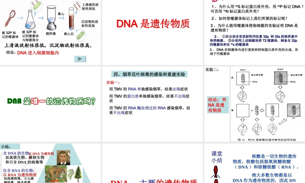 第1节-核酸是遗传物质的证据