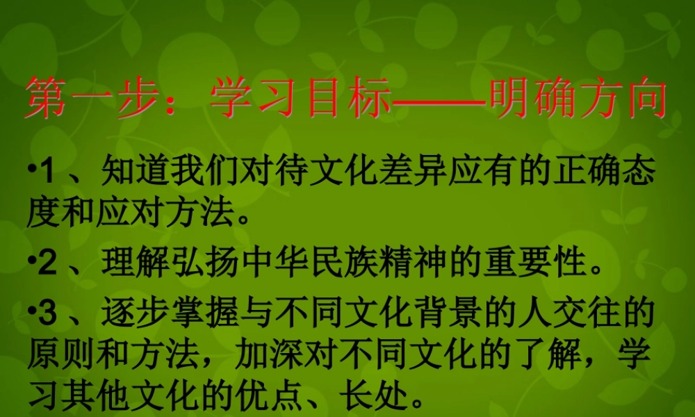 八年级政治上册 第3单元 第5课 第二框 做友好往来的使者课件 新人教版 课件