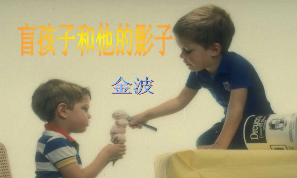 七年级语文上册 盲孩子和他的影子课件 人教新课标版 课件