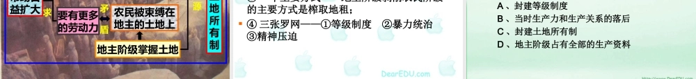 初三政治等九年级森严的殿堂 封建社会[整理]人教新课标版 课件