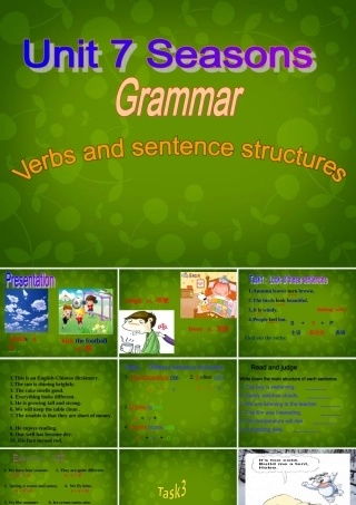 八年级英语上册(Unit 7 Seasons Grammar)课件 (新版)牛津版 课件