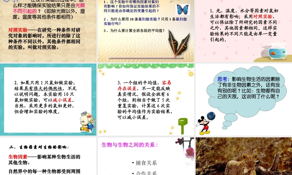 七年级生物第二节 环境对生物的影响课件人教版 课件