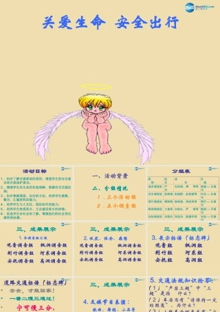 中学安全教育主题班会(关爱生命 安全出行)课件