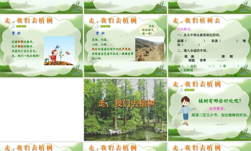 走我们去植树第一课时