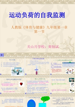 运动负荷的自我监测