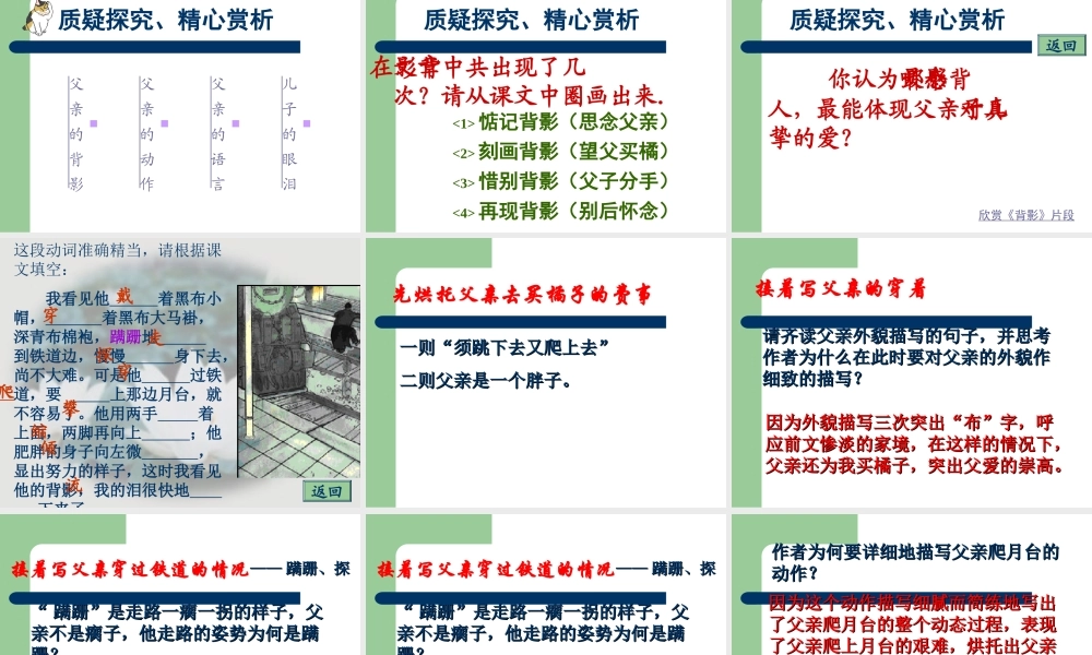 《背影》教学课件